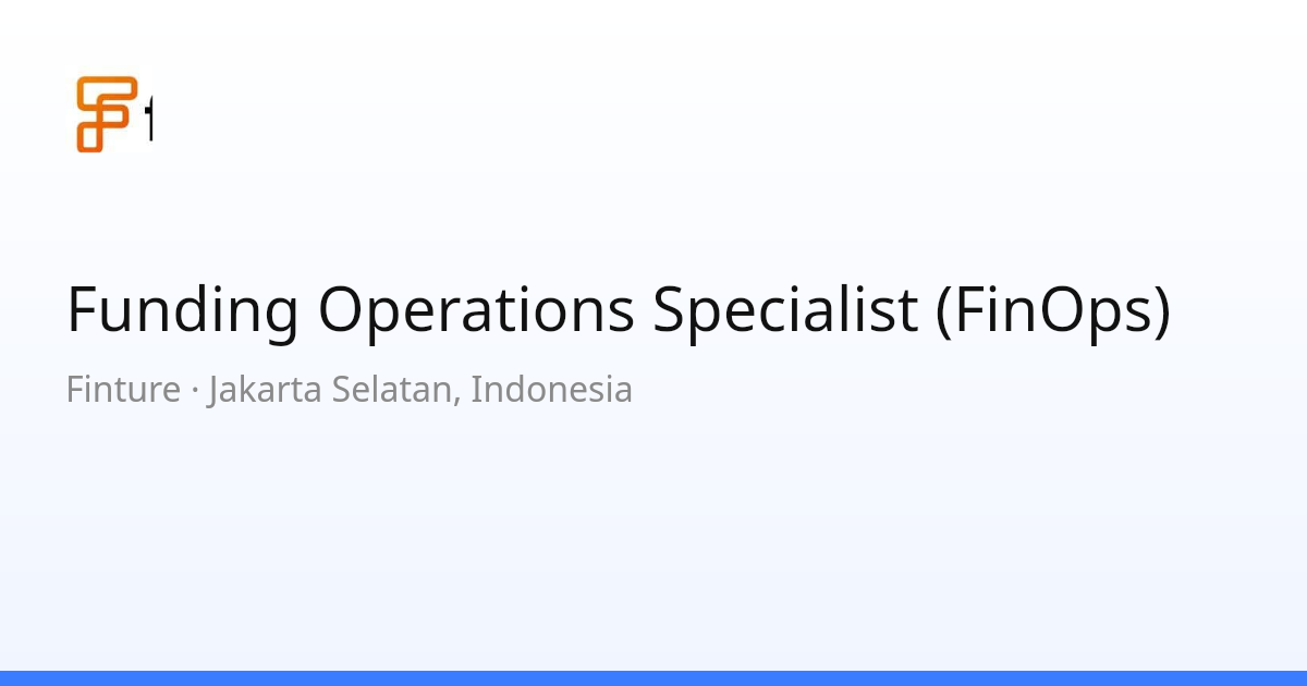 Funding Operations Specialist (FinOps)
